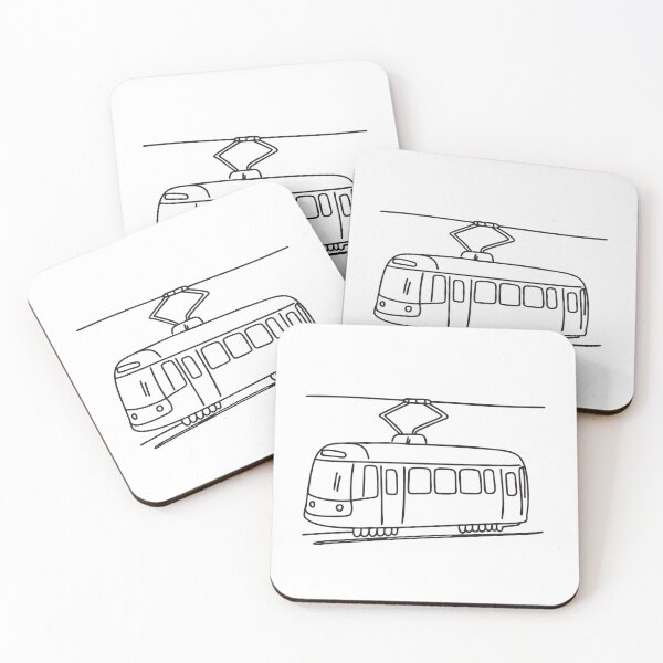 Item preview, A tram riding under electric lines designed and sold by rasagamastore.