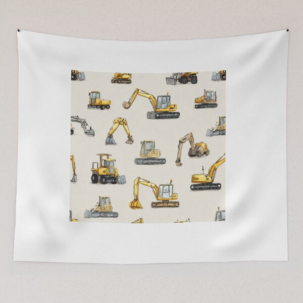Item preview, Excavator pattern for boys  designed and sold by SmileshareShop.