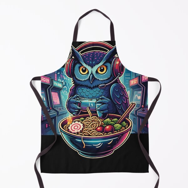 Item preview, Owl Gamer Ramen Foodie Funny designed and sold by FemmeForge.
