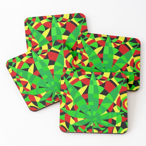 Item preview, Rasta Vibe Hemp Print Reggae Colors  designed and sold by shantilovesart.