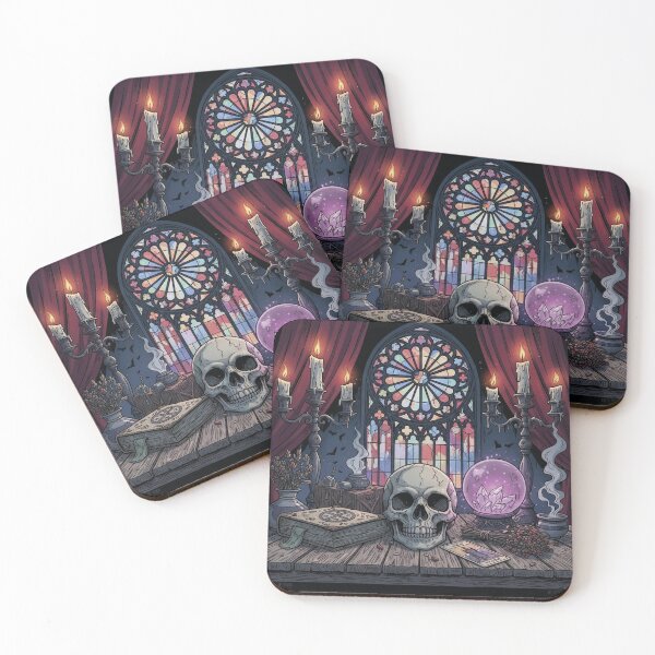 Item preview, Gothic still life with esoteric symbols designed and sold by Mauswohn.