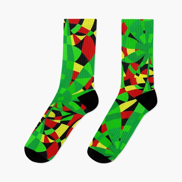 Item preview, Rasta Vibe Hemp Print Reggae Colors  designed and sold by shantilovesart.