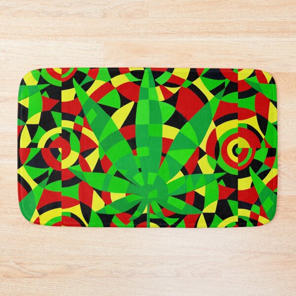 Item preview, Rasta Vibe Hemp Print Reggae Colors  designed and sold by shantilovesart.