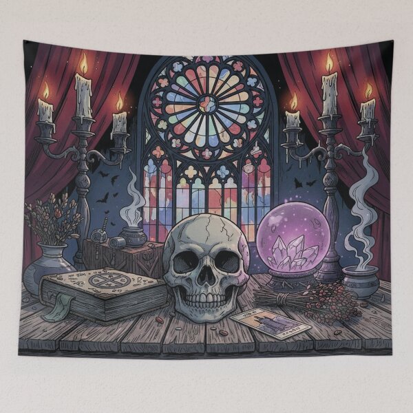 Item preview, Gothic still life with esoteric symbols designed and sold by Mauswohn.