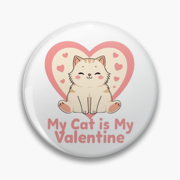 Item preview, My Cat Is My Valentine – Cute Pet Valentine Design designed and sold by VandJStore.