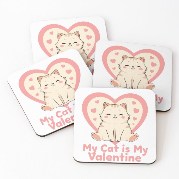 Item preview, My Cat Is My Valentine – Cute Pet Valentine Design designed and sold by VandJStore.