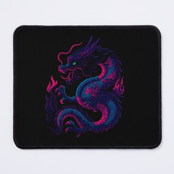 Item preview, cyberpunk dragon, like it just slithered out of a Tokyo alley in 2099. designed and sold by GNRWorks.