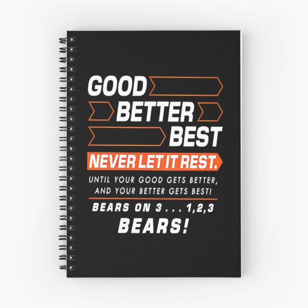 Item preview, Good Better Best, Chicago Pro Football Mantra, Ben Johnson, Inspirational Coach, Motivational Locker Room designed and sold by NameLangos.