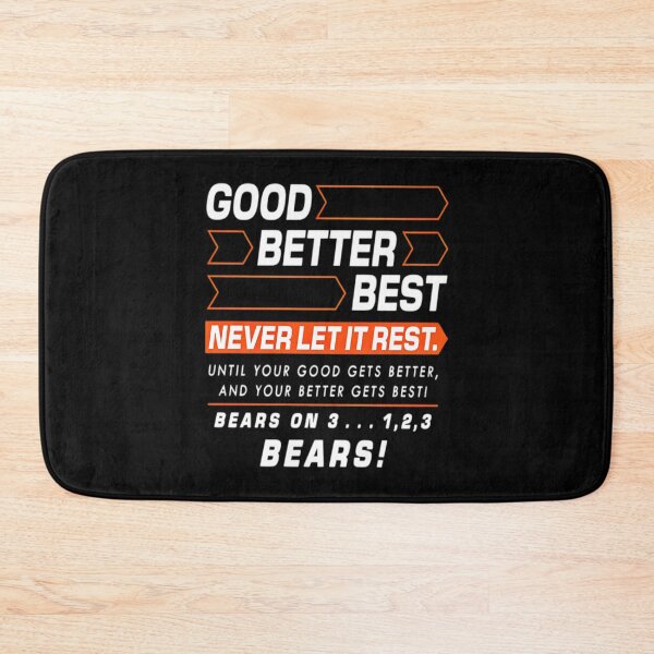 Item preview, Good Better Best, Chicago Pro Football Mantra, Ben Johnson, Inspirational Coach, Motivational Locker Room designed and sold by NameLangos.