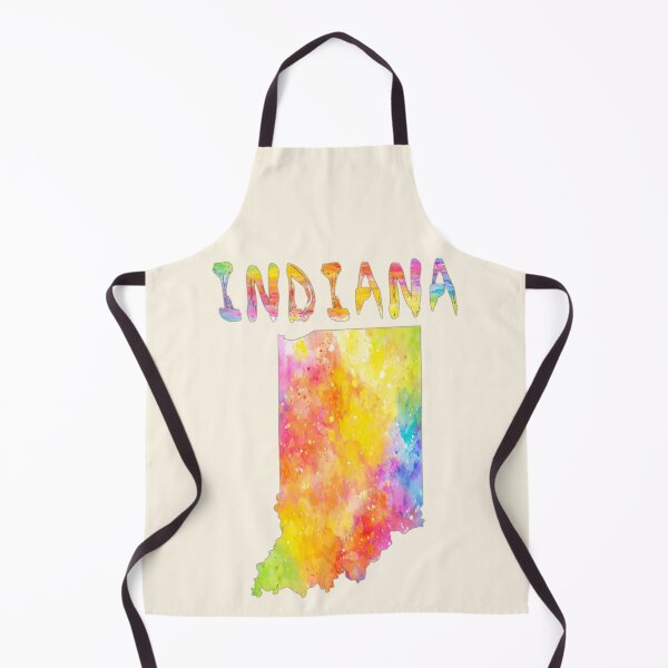 Item preview, Indiana Watercolor Map - Vibrant Artistic State Pride designed and sold by mashmosh.