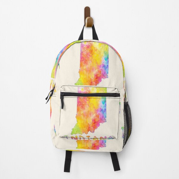 Item preview, Indiana Watercolor Map - Vibrant Artistic State Pride designed and sold by mashmosh.