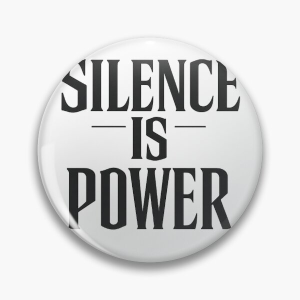 Item preview, Silence Is Power Gothic Typography designed and sold by DripVector.