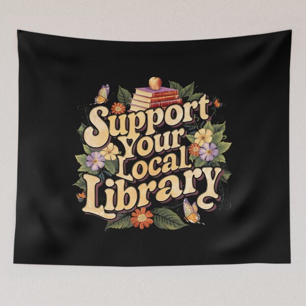Item preview, Lover Bookworm – Support Your Local Library designed and sold by jujesizyj27.