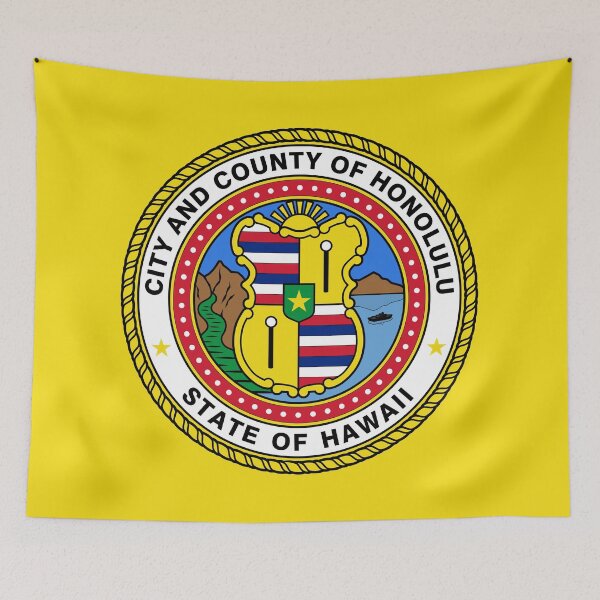 Item preview, Bandera de Honolulu designed and sold by rheyes.