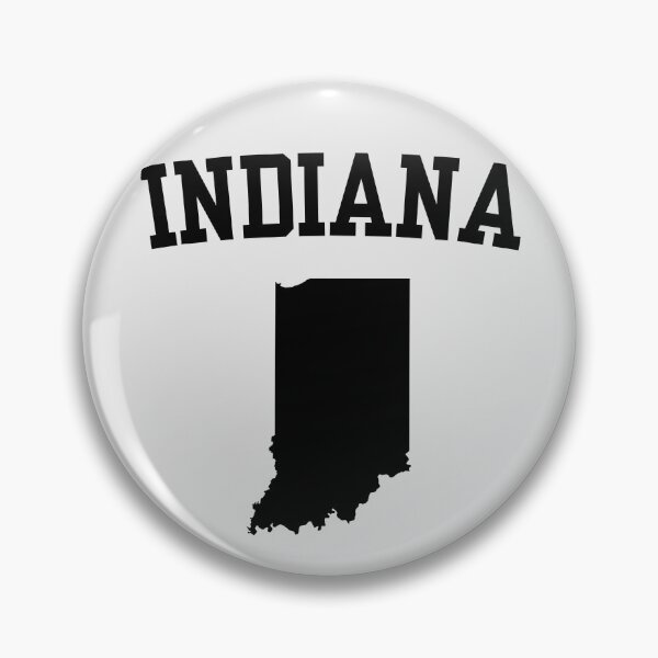 Item preview, Indiana Home - Minimalist Black State Map Silhouette designed and sold by mashmosh.