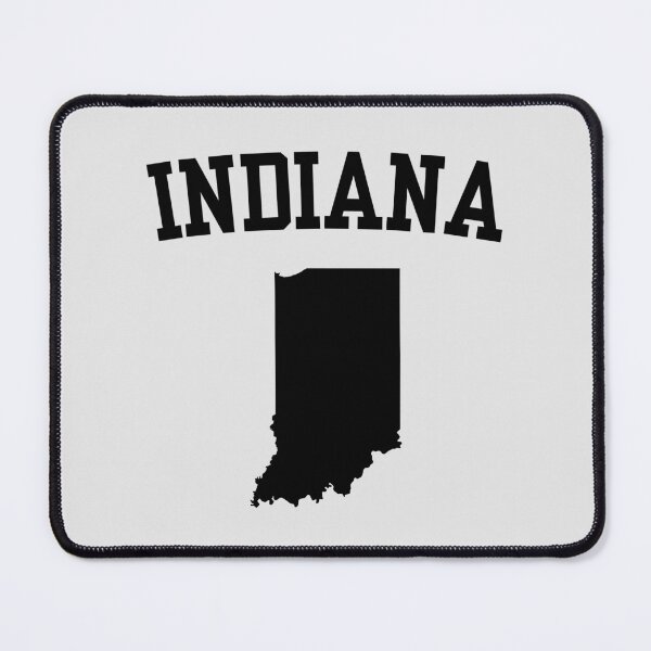 Item preview, Indiana Home - Minimalist Black State Map Silhouette designed and sold by mashmosh.