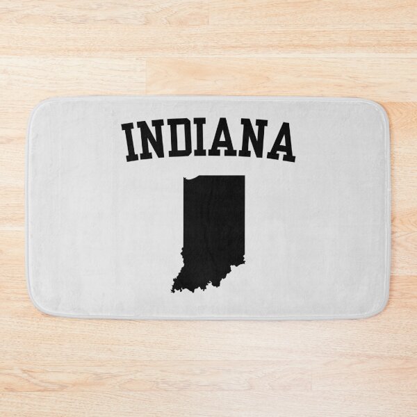 Item preview, Indiana Home - Minimalist Black State Map Silhouette designed and sold by mashmosh.