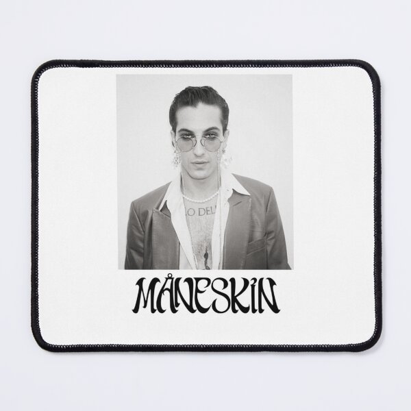 Item preview, Damiano David Black & White Portrait – Iconic Rock Aesthetic Art designed and sold by markelhovardt.