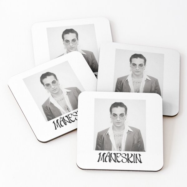 Item preview, Damiano David Black & White Portrait – Iconic Rock Aesthetic Art designed and sold by markelhovardt.
