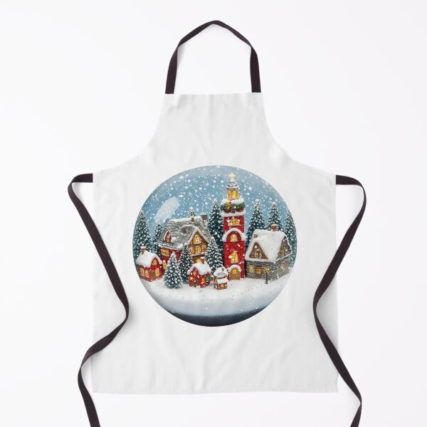 Item preview, Cozy Christmas Village in a Snow Globe designed and sold by ֍ NishlaArts ֍.