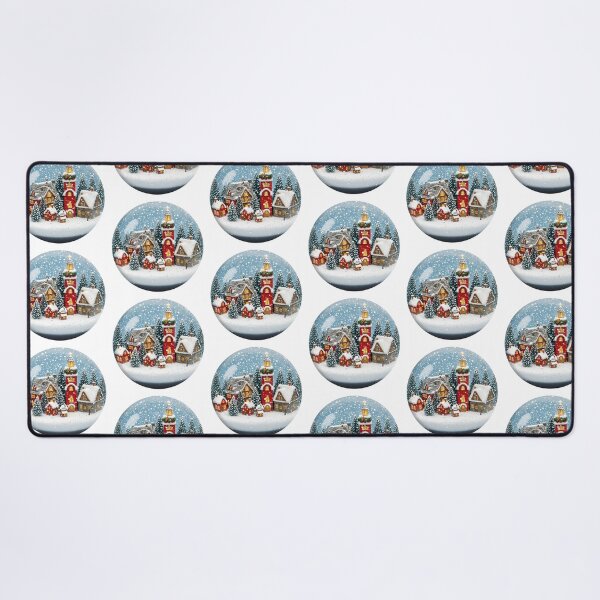 Item preview, Cozy Christmas Village in a Snow Globe designed and sold by ֍ NishlaArts ֍.