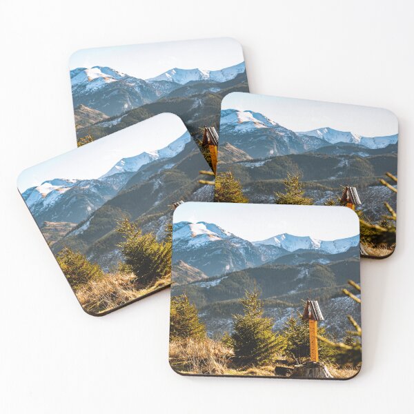 Item preview, Mountain Shrine in the Tatra Mountains with Snow-Capped Peaks designed and sold by alicjamiekina.