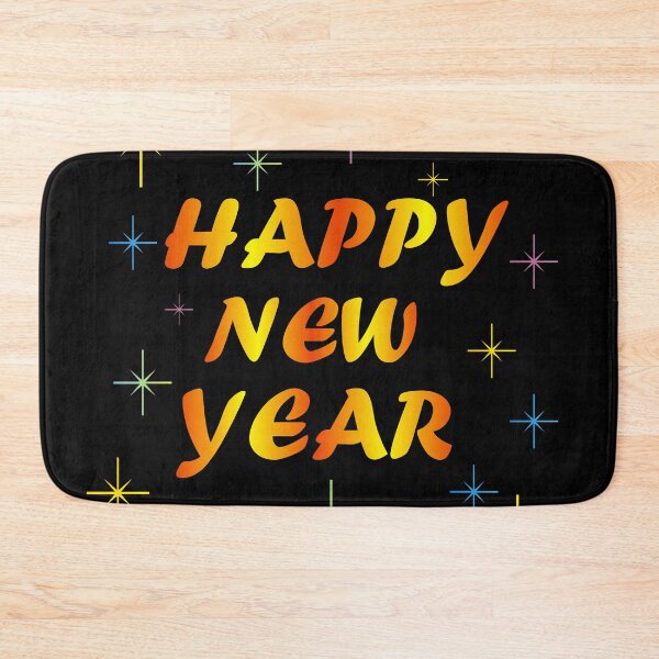 Item preview, Happy New Year Festive Typography with Stars designed and sold by NNAANN.
