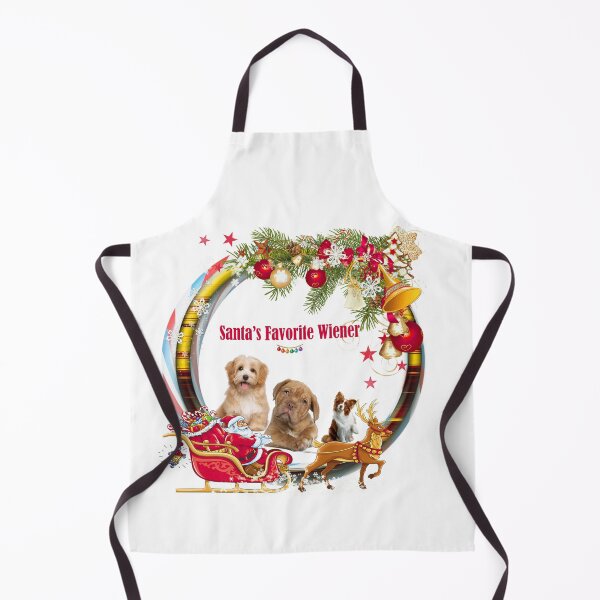 Item preview, Santa’s Favorite Wiener – Cute Dachshund Christmas Sleigh Design designed and sold by GraphixKing999.