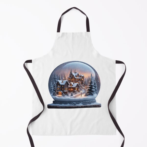 Item preview, Magical Snowy Lodge in a Christmas Globe designed and sold by ֍ NishlaArts ֍.