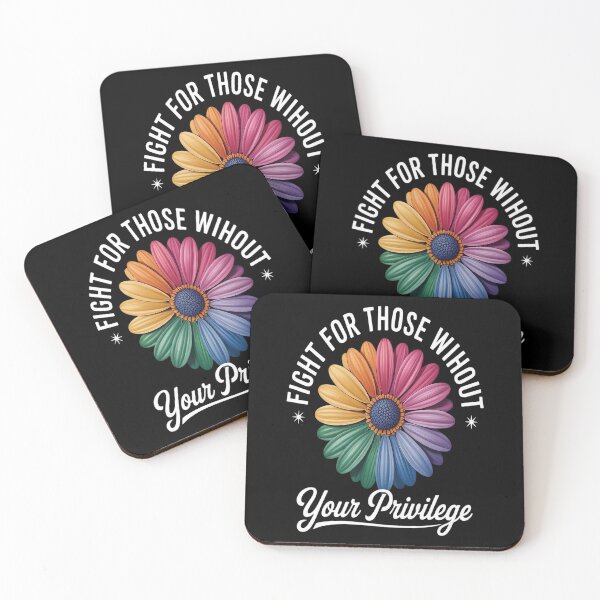 Item preview, Fight For Those Without Your Privilege Quote Subtle Flower designed and sold by CottonCandyPrin.