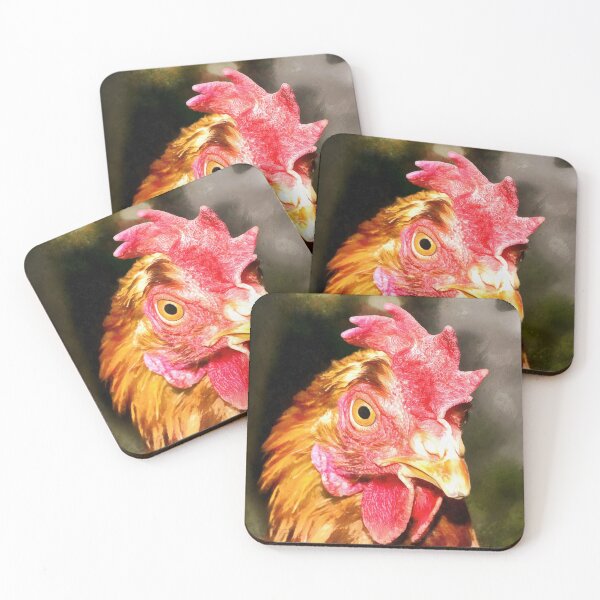 Item preview, Chicken Head Portrait designed and sold by FOLK ART FUSION by heidiannemorris.