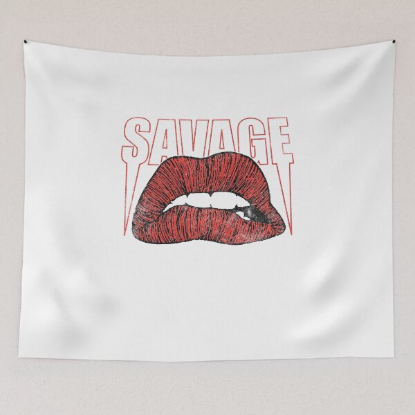 Item preview, Savage Red Lips Graphic designed and sold by The secret storage room.