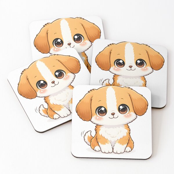 Item preview, Chibi Baby Puppy Cute Front Facing Cartoon Dog MR Zgredzio designed and sold by mr-zgredzio.
