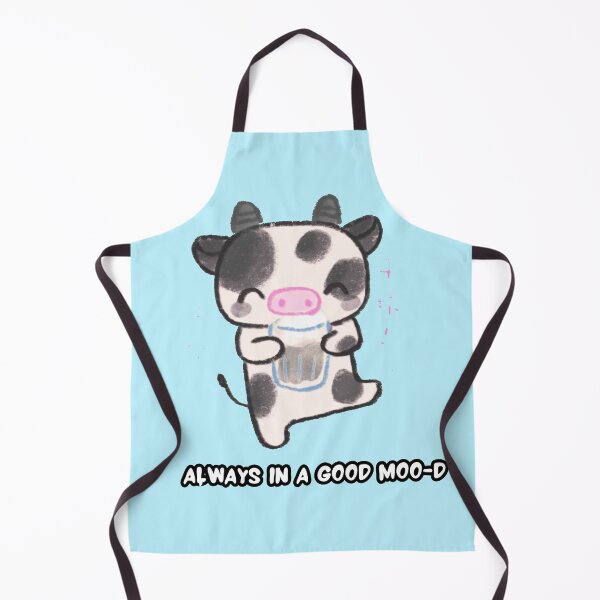 Item preview, Cute happy black and white cow designed and sold by Twinkley-tees.