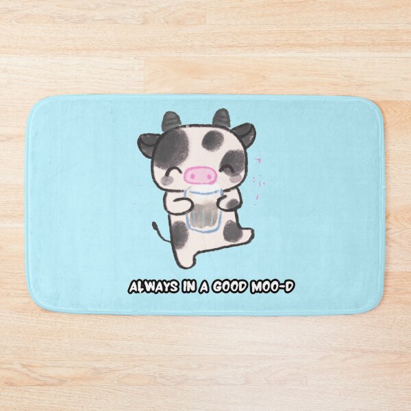 Item preview, Cute happy black and white cow designed and sold by Twinkley-tees.