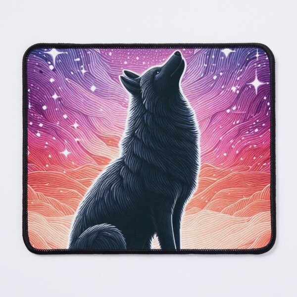Item preview, Celestial Howling Wolf Full Moon Galaxy designed and sold by BigBlueArt.