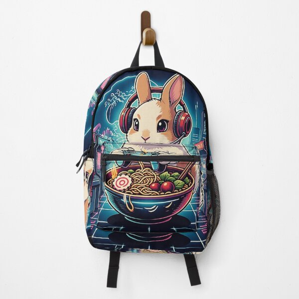 Item preview, Bunny Gamer Ramen Bowl Cute Foodie designed and sold by FemmeForge.
