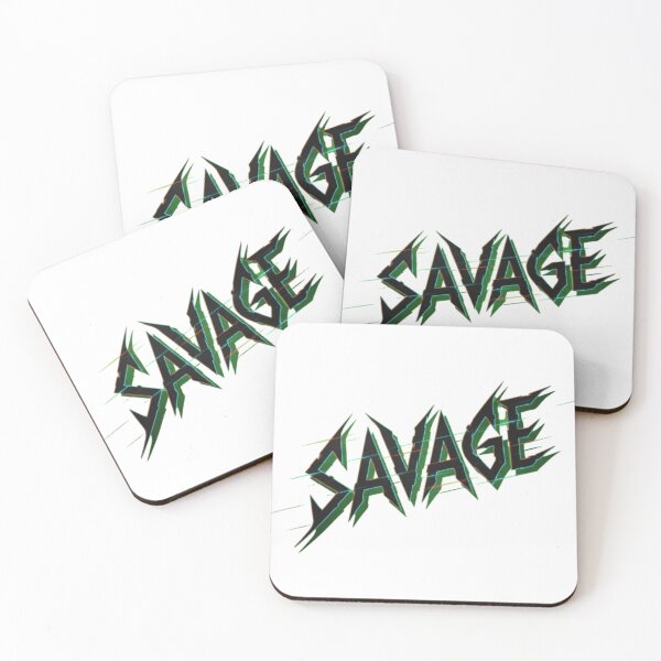 Item preview, Savage - Sharp Edgy Bold Typography Statement Design designed and sold by Dragon's Ascent.