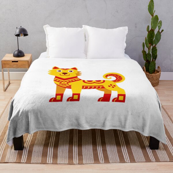 Item preview, Golden Dog Zodiac Illustration designed and sold by Jirada.