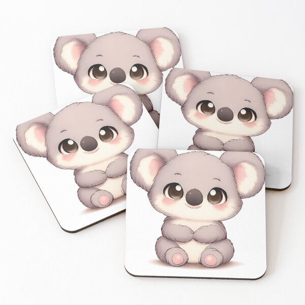 Item preview, Chibi Baby Koala Cute Front Facing Cartoon Animal MR Zgredzio designed and sold by mr-zgredzio.