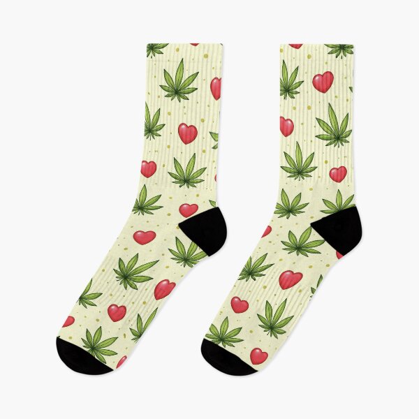 Item preview, Weed and hearts designed and sold by AIEverything.
