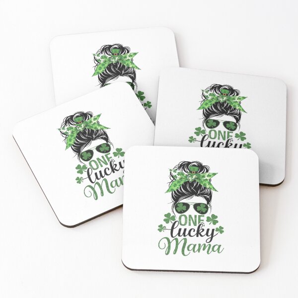 Item preview, One Lucky Mama Mom Shamrock Matching Family St Patricks Day designed and sold by repconomArt.