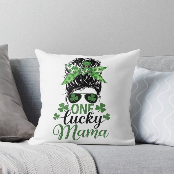 Item preview, One Lucky Mama Mom Shamrock Matching Family St Patricks Day designed and sold by repconomArt.
