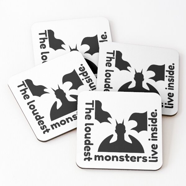 Item preview, The Loudest Monsters Live Inside – Dark Silhouette Design designed and sold by NeutronDesign.