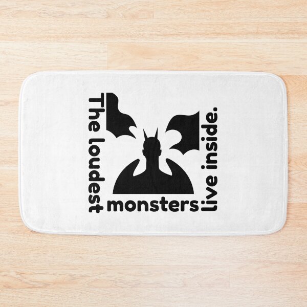 Item preview, The Loudest Monsters Live Inside – Dark Silhouette Design designed and sold by NeutronDesign.