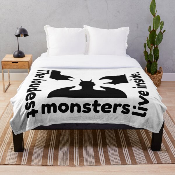 Artikelvorschau, Die lautesten Monster wohnen im Inneren – Dunkles Silhouetten-Design entworfen und verkauft von NeutronDesign.