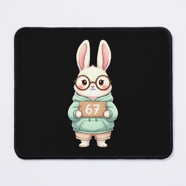 Item preview, 67 Funny Six Seven Gen Meme Rabbit Bunny Sunglasses Easter designed and sold by Intomindfood.