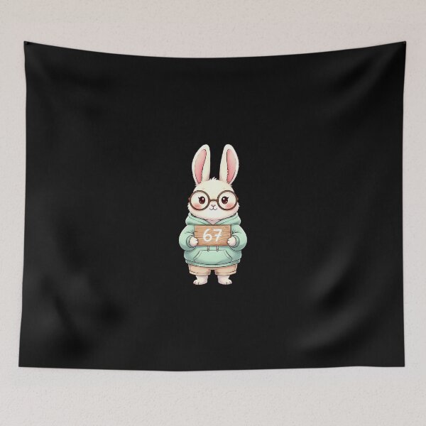 Item preview, 67 Funny Six Seven Gen Meme Rabbit Bunny Sunglasses Easter designed and sold by Intomindfood.