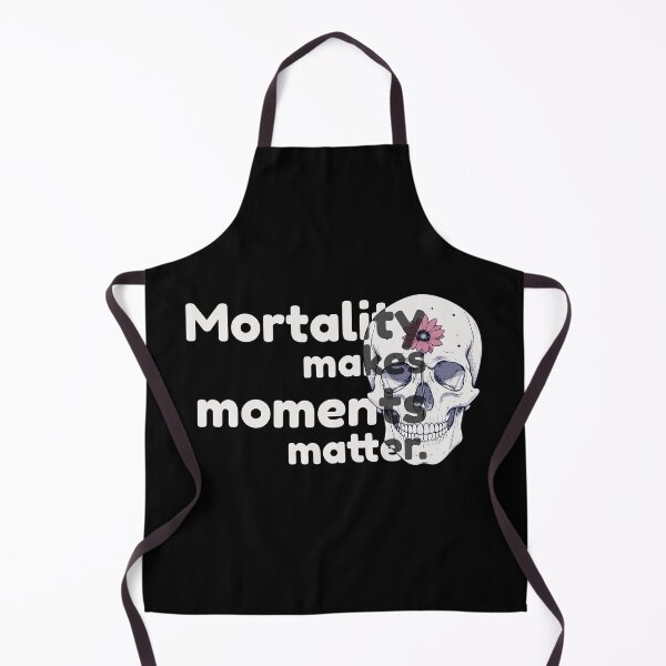 Item preview, Mortality Makes Moments Matter – Skull & Flower Design designed and sold by NeutronDesign.