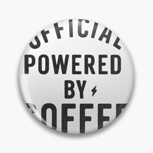 Item preview, Official Powered By Coffee Bold Typography designed and sold by Taylor Bb.